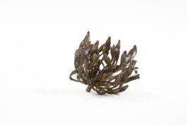 Bronze sculpture flower chloe valorso 