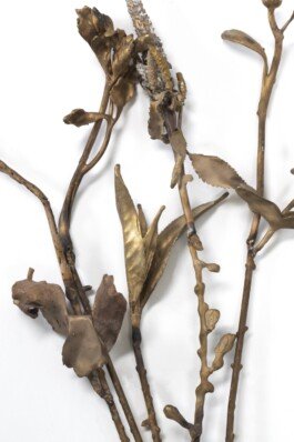 Bronze sculpture flower chloe valorso 