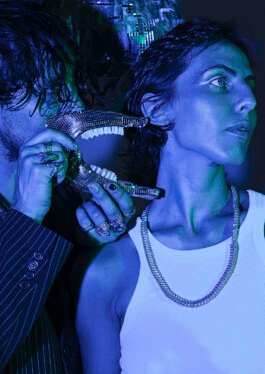 Disco Shaman with the amulet rings a shamanic jewellery collection by chloe valorso disco bones